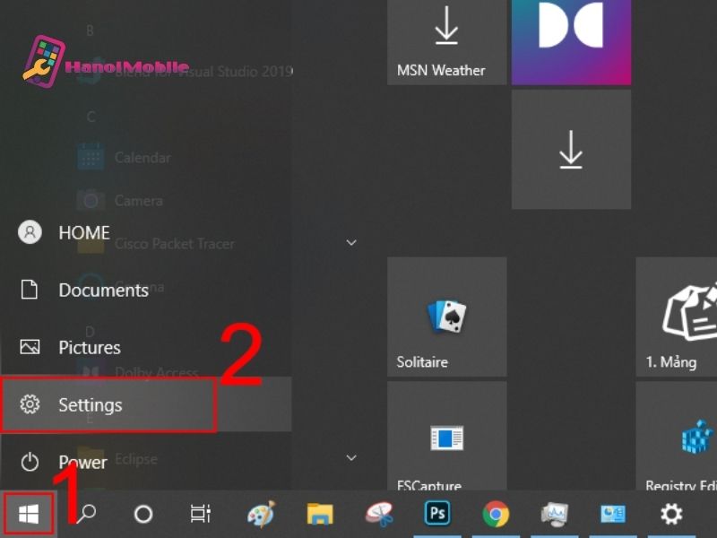 Điều chỉnh độ sáng Windows 10 bằng Shortcut